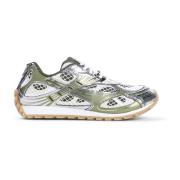 Groene Sneakers Stijlvol Aw24 Bottega Veneta , Multicolor , Dames