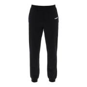 Joggers in Frans terry met logo Burberry , Black , Heren