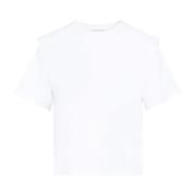 Wit T-shirt Klassieke Ronde Hals Isabel Marant , White , Dames