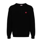 Zwarte Bloem Sweater Kenzo , Black , Heren