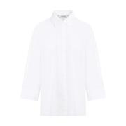 Witte Poplin Overhemd Elegante Stijl Max Mara , White , Dames