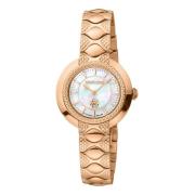 Dames Roestvrijstalen Analoge Horloge Roberto Cavalli , Yellow , Dames