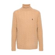 Langemouw Gebreide Trui Ralph Lauren , Brown , Heren