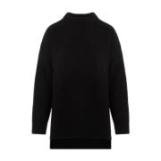 Zwarte Wollen Pullover Sweater Jil Sander , Black , Dames