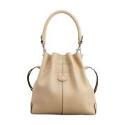 Mini Leren Emmertas Zand Tod's , Beige , Dames