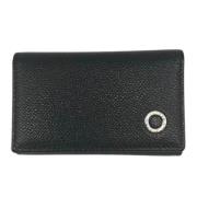 Pre-owned Leather key-holders Bvlgari Vintage , Black , Dames