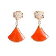 Pre-owned Rose Gold earrings Bvlgari Vintage , Pink , Dames