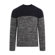 Luxe Blauwe Sweater Aw24 Dries Van Noten , Multicolor , Heren