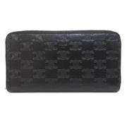 Pre-owned Leather wallets Celine Vintage , Black , Dames