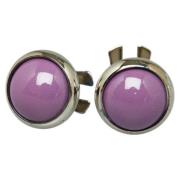 Pre-owned Fabric earrings Hermès Vintage , Purple , Dames