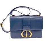 Pre-owned Leather shoulder-bags Dior Vintage , Blue , Dames