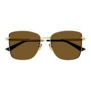 Sunglasses Bottega Veneta , Yellow , Dames