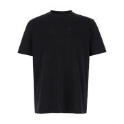 Zwarte T-shirts en Polos met Aquila Ricamato Emporio Armani , Black , ...