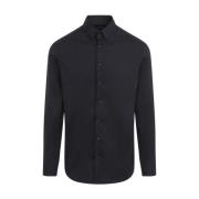 Blauw Shirt Aw24 Stijlvol Giorgio Armani , Blue , Heren