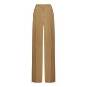 Palazzo Broek in Honing-Tint Wol Max Mara , Beige , Dames