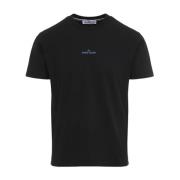 Zwarte T-shirts & Polos voor Mannen Stone Island , Black , Heren