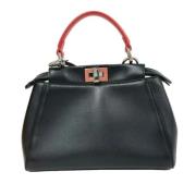 Pre-owned Leather handbags Fendi Vintage , Black , Dames