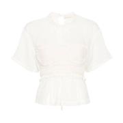 Witte Cari Top Ulla Johnson , White , Dames