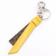 Pre-owned Leather key-holders Fendi Vintage , Yellow , Dames