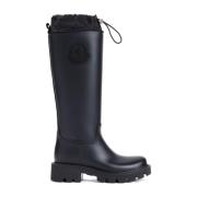 Zwarte Sneakers Hoge PVC Laarzen Moncler , Black , Dames