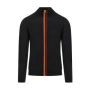 Grijze Zip-Up Sweater met Gestreepte Rand PS By Paul Smith , Gray , He...