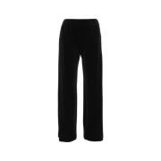 Zwarte Fluwelen Broek Aw24 Gender , Black , Dames