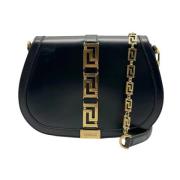 Pre-owned Leather shoulder-bags Versace Pre-owned , Black , Dames