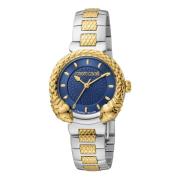 Dames Roestvrijstalen Analoge Horloge Roberto Cavalli , Yellow , Dames