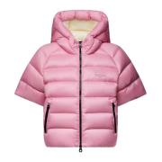 Lichtroze capuchon donsjack Duvetica , Pink , Dames