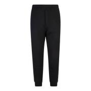 Sportieve Gestreepte Katoenen Broek Alexander McQueen , Black , Heren