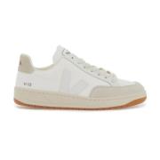 Mesh Sneakers met Suede Inzetstukken Veja , White , Heren