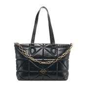 Zwarte Gewatteerde Shopper Tas Love Moschino , Black , Dames