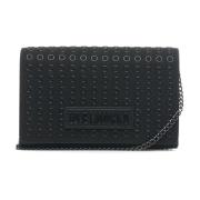 Zwarte Stud Schoudertas Love Moschino , Black , Dames