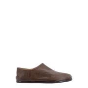 Iconische Tabi Leren Loafer Maison Margiela , Brown , Heren