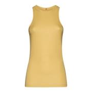 Gele Vloeibare Jersey Tanktop TotêMe , Yellow , Dames