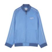 Blauwe Jas met Verborgen Rits Maison Kitsuné , Blue , Dames