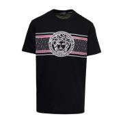 Zwarte T-shirts en Polos Versace , Black , Heren