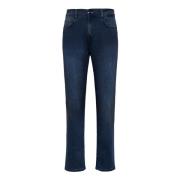 Middelblauwe Stretch Denim Jeans Boggi Milano , Blue , Heren