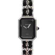 Pre-owned Stainless Steel watches Chanel Vintage , Black , Dames