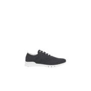 Kasjmier Gebreide Sneakers Kiton , Gray , Heren