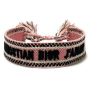 Pre-owned Canvas bracelets Dior Vintage , Pink , Dames