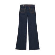 Rick Denim Navy Jeans Ines De La Fressange Paris , Blue , Dames