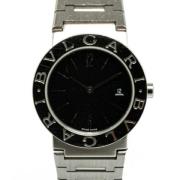 Pre-owned Stainless Steel watches Bvlgari Vintage , Black , Dames