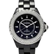 Pre-owned Stainless Steel watches Chanel Vintage , Black , Heren