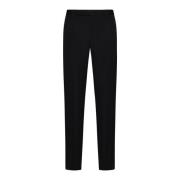 Zwarte wollen tailored broek Saint Laurent , Black , Heren