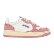 Vintage-geïnspireerde witte sneakers Autry , Pink , Dames