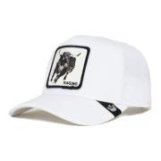 Witte Toro Platinum Rage Trucker Cap Goorin Bros , White , Heren