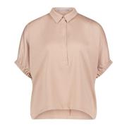 Elegante Blouse met Kraag Betty & Co , Beige , Dames