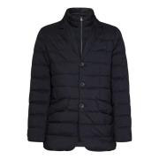 Zwarte Donsjas met Afneembare Winddichte Bib Herno , Black , Heren