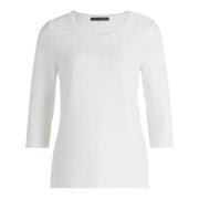 Bloemen Basic Shirt met Ronde Hals Betty Barclay , White , Dames